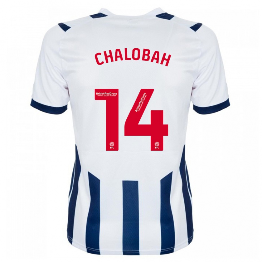 Kandiny Enfant Maillot Nathaniel Chalobah #14 Blanc Tenues Domicile 2023/24 T-Shirt