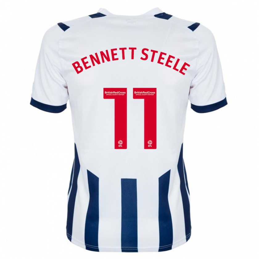 Kandiny Enfant Maillot Lizzie Bennett-Steele #11 Blanc Tenues Domicile 2023/24 T-Shirt