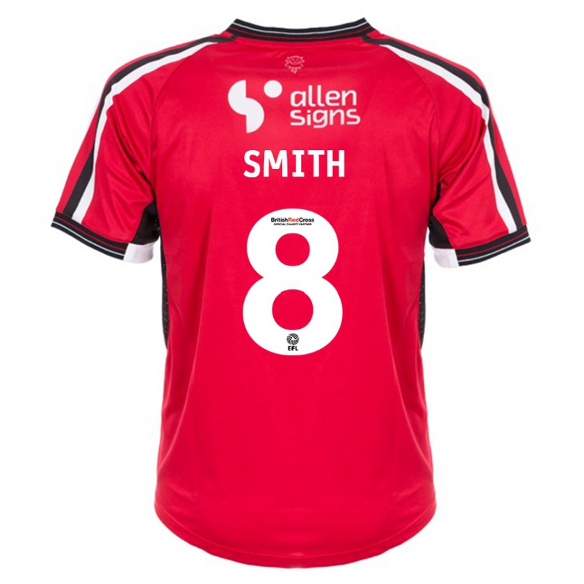 Kandiny Enfant Maillot Alistair Smith #8 Rouge Tenues Domicile 2023/24 T-Shirt