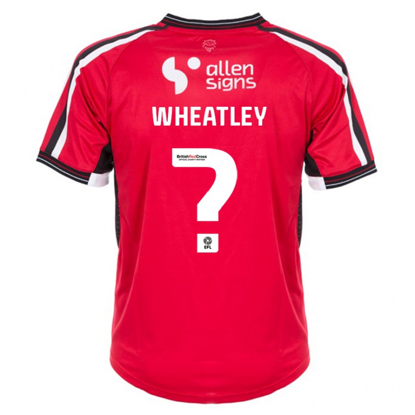 Kandiny Enfant Maillot Kyrell Wheatley #0 Rouge Tenues Domicile 2023/24 T-Shirt