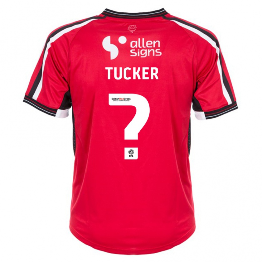 Kandiny Enfant Maillot Tayo Alexander-Tucker #0 Rouge Tenues Domicile 2023/24 T-Shirt