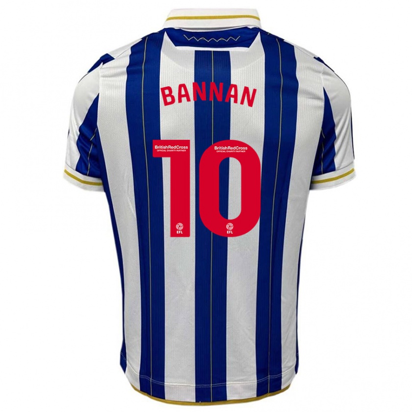 Kandiny Enfant Maillot Barry Bannan #10 Bleu Blanc Tenues Domicile 2023/24 T-Shirt