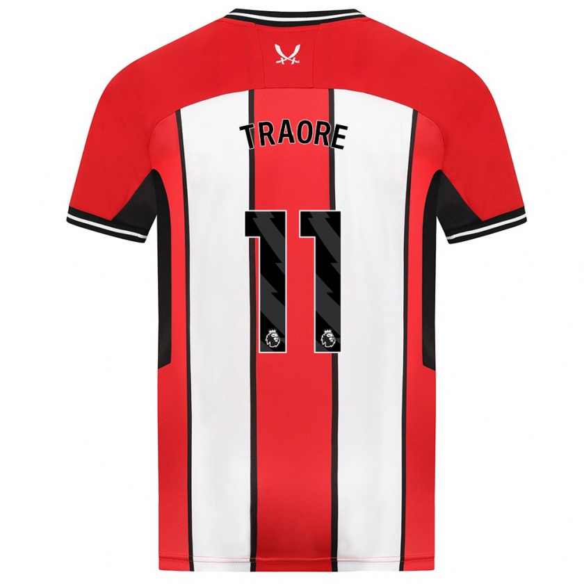 Kandiny Enfant Maillot Bénie Traoré #11 Rouge Tenues Domicile 2023/24 T-Shirt