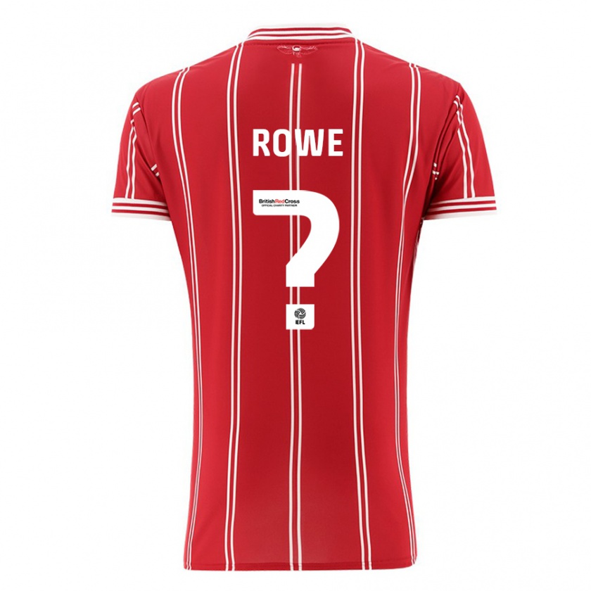 Kandiny Enfant Maillot Romani Rowe #0 Rouge Tenues Domicile 2023/24 T-Shirt