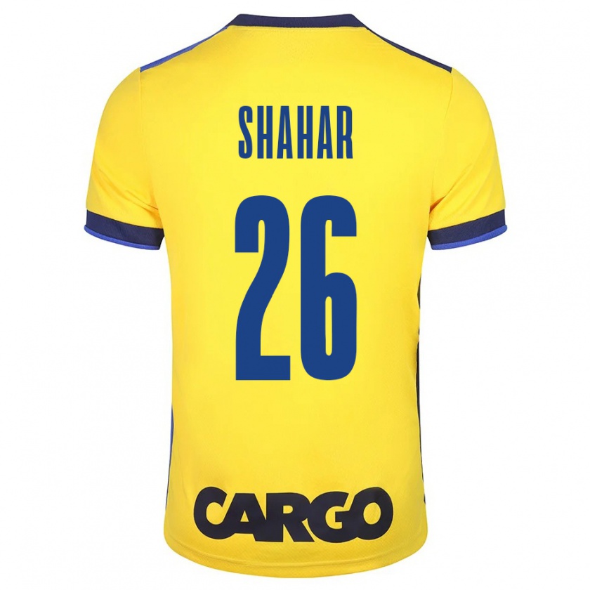 Kandiny Enfant Maillot Ido Shahar #26 Jaune Tenues Domicile 2023/24 T-Shirt