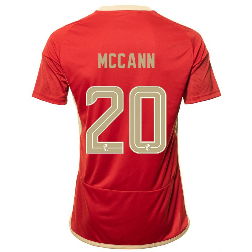 Kandiny Enfant Maillot Annalisa Mccann #20 Rouge Tenues Domicile 2023/24 T-Shirt