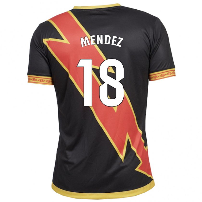 Kandiny Enfant Maillot Diego Méndez #18 Noir Tenues Extérieur 2023/24 T-Shirt