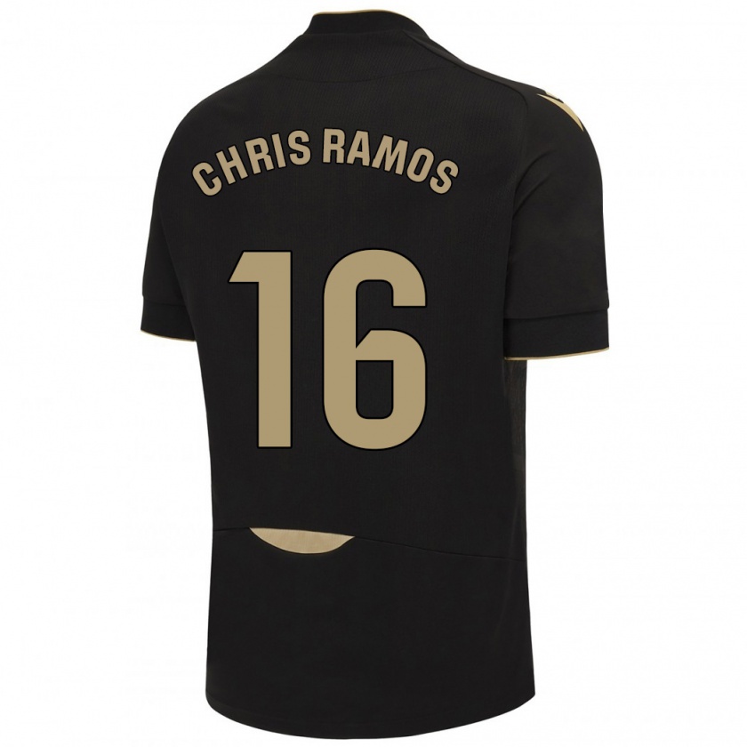 Kandiny Enfant Maillot Chris Ramos #16 Noir Tenues Extérieur 2023/24 T-Shirt