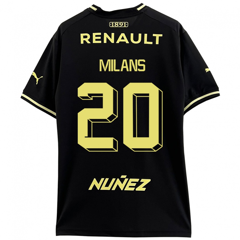 Kandiny Enfant Maillot Pedro Milans #20 Noir Tenues Extérieur 2023/24 T-Shirt