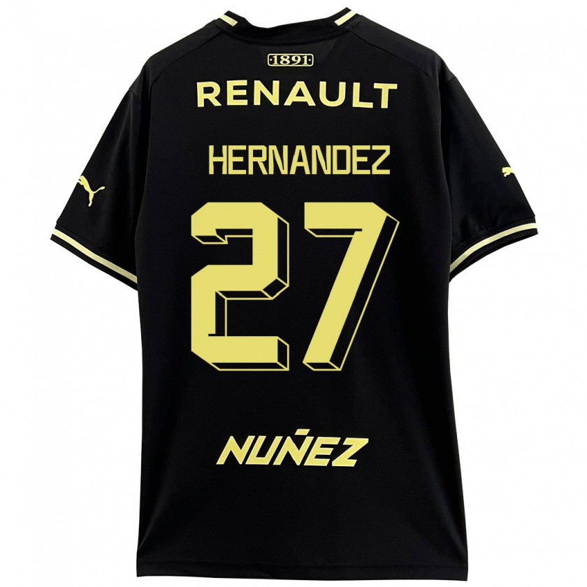 Kandiny Enfant Maillot Lucas Hernández #27 Noir Tenues Extérieur 2023/24 T-Shirt