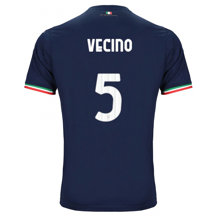 Kandiny Enfant Maillot Matías Vecino #5 Marin Tenues Extérieur 2023/24 T-Shirt