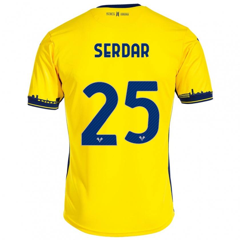 Kandiny Enfant Maillot Suat Serdar #25 Jaune Tenues Extérieur 2023/24 T-Shirt