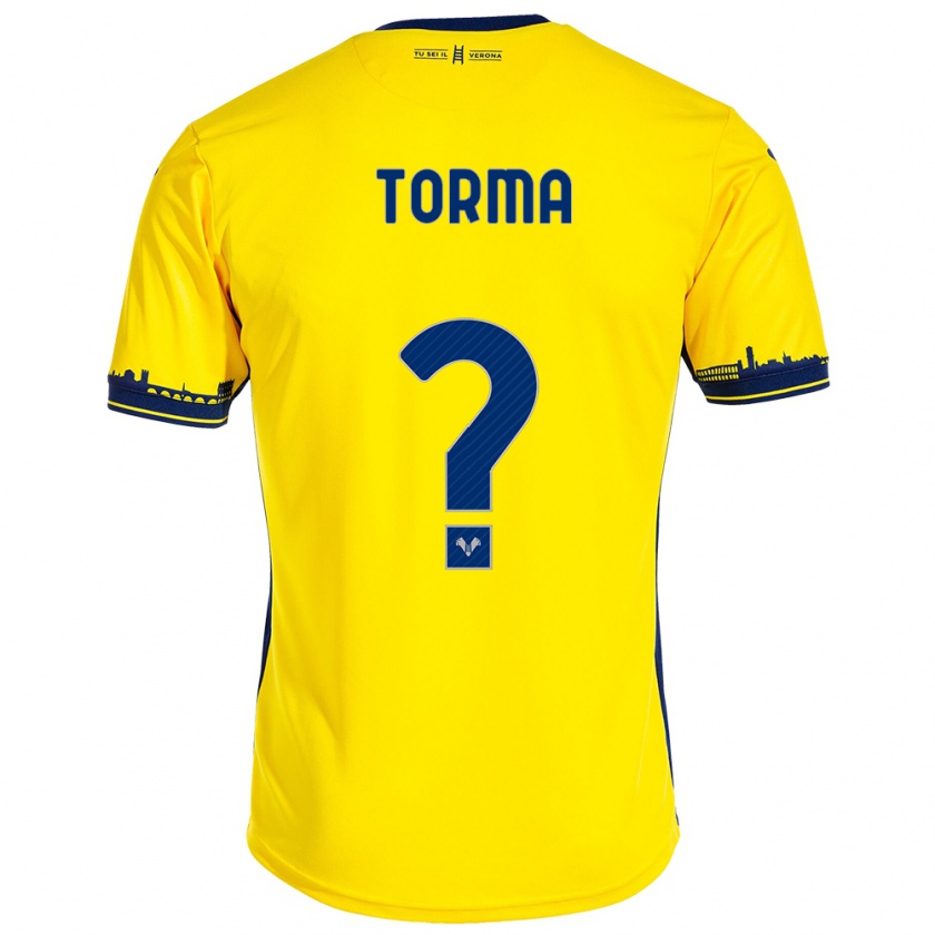 Kandiny Enfant Maillot Salvatore Torma #0 Jaune Tenues Extérieur 2023/24 T-Shirt