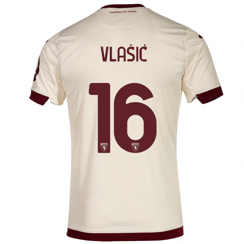 Kandiny Enfant Maillot Nikola Vlašić #16 Champenois Tenues Extérieur 2023/24 T-Shirt