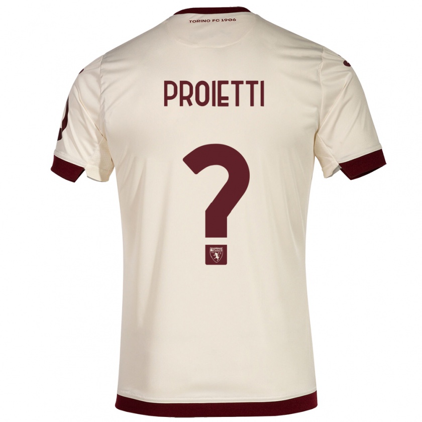 Kandiny Enfant Maillot Riccardo Proietti #0 Champenois Tenues Extérieur 2023/24 T-Shirt