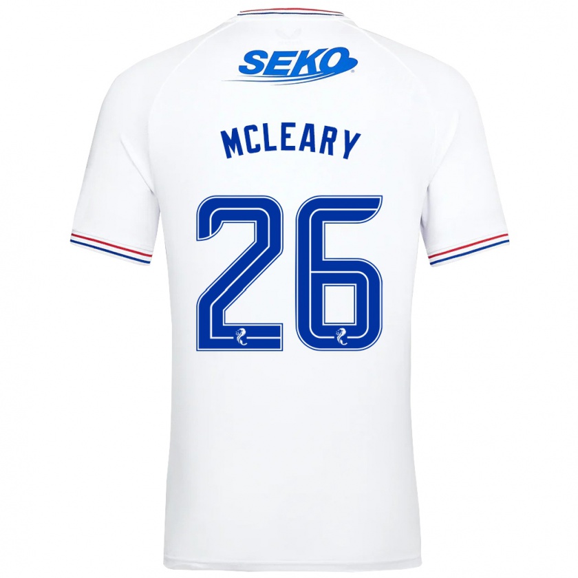 Kandiny Enfant Maillot Jodi Mcleary #26 Blanc Tenues Extérieur 2023/24 T-Shirt