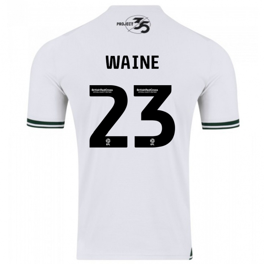 Kandiny Enfant Maillot Ben Waine #23 Blanc Tenues Extérieur 2023/24 T-Shirt