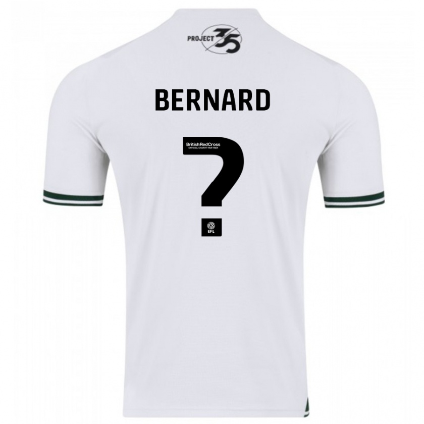 Kandiny Enfant Maillot Josh Bernard #0 Blanc Tenues Extérieur 2023/24 T-Shirt