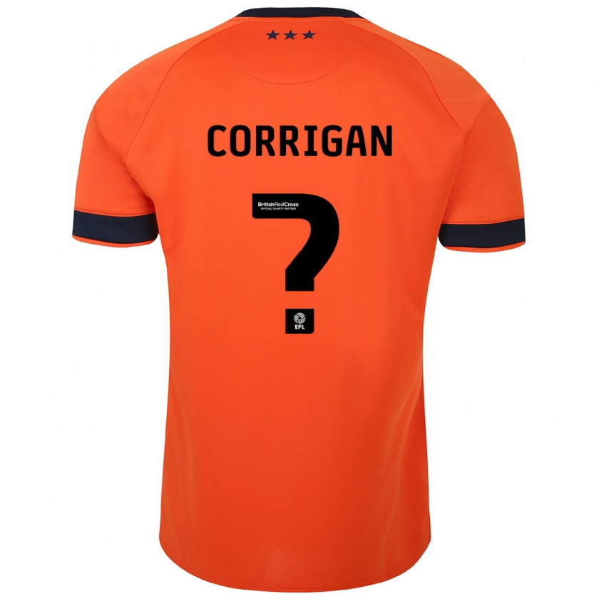 Kandiny Enfant Maillot Finlay Corrigan #0 Orange Tenues Extérieur 2023/24 T-Shirt