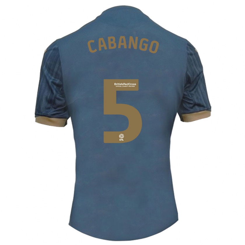 Kandiny Enfant Maillot Ben Cabango #5 Sarcelle Foncée Tenues Extérieur 2023/24 T-Shirt