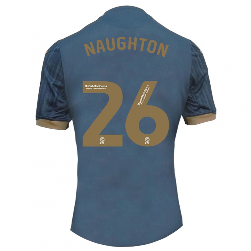 Kandiny Enfant Maillot Kyle Naughton #26 Sarcelle Foncée Tenues Extérieur 2023/24 T-Shirt