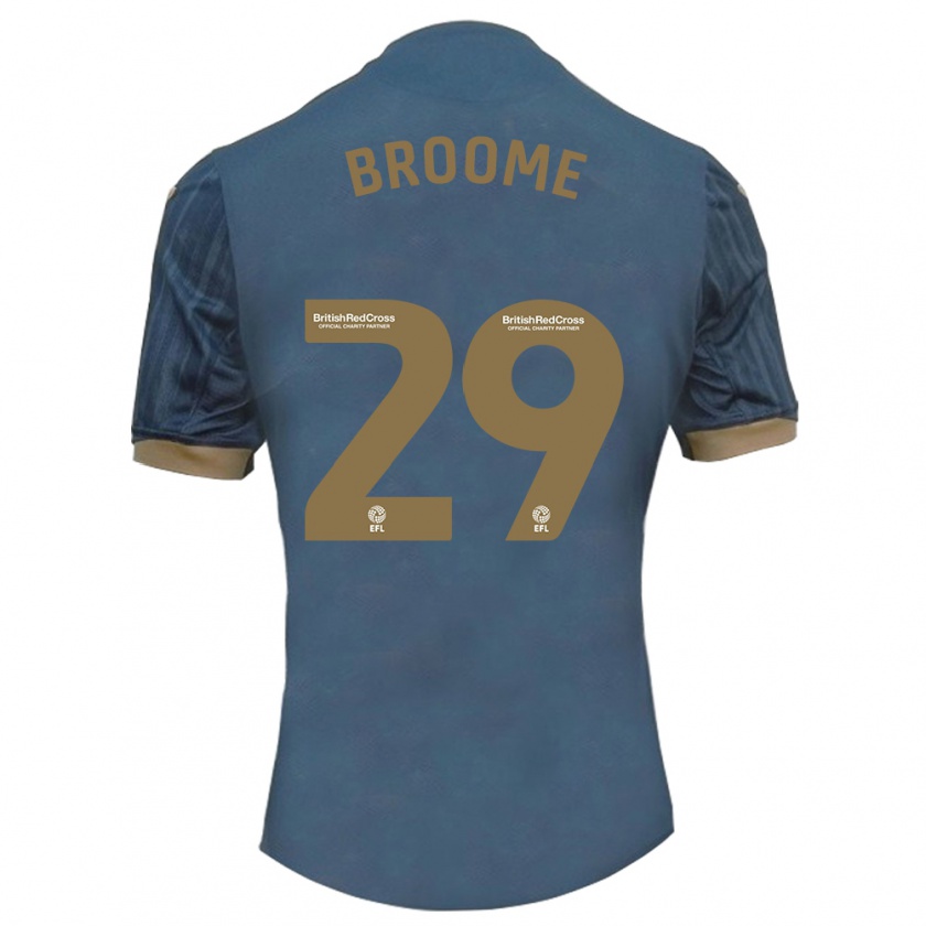 Kandiny Enfant Maillot Nathan Broome #29 Sarcelle Foncée Tenues Extérieur 2023/24 T-Shirt