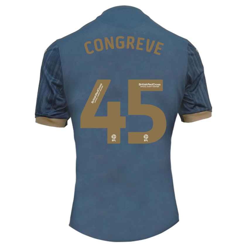 Kandiny Enfant Maillot Cameron Congreve #45 Sarcelle Foncée Tenues Extérieur 2023/24 T-Shirt