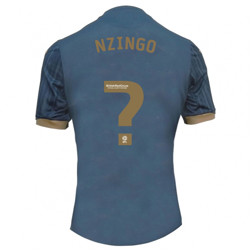 Kandiny Enfant Maillot Glory Nzingo #0 Sarcelle Foncée Tenues Extérieur 2023/24 T-Shirt