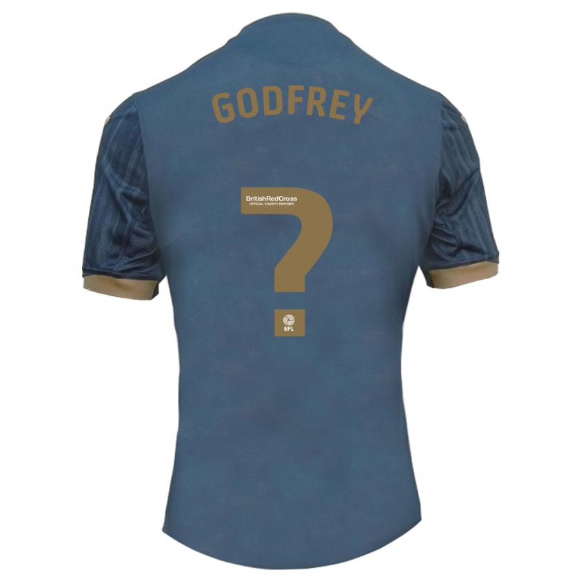 Kandiny Enfant Maillot Alex Godfrey #0 Sarcelle Foncée Tenues Extérieur 2023/24 T-Shirt