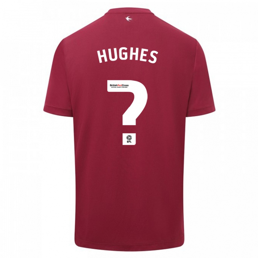 Kandiny Enfant Maillot Caleb Hughes #0 Rouge Tenues Extérieur 2023/24 T-Shirt