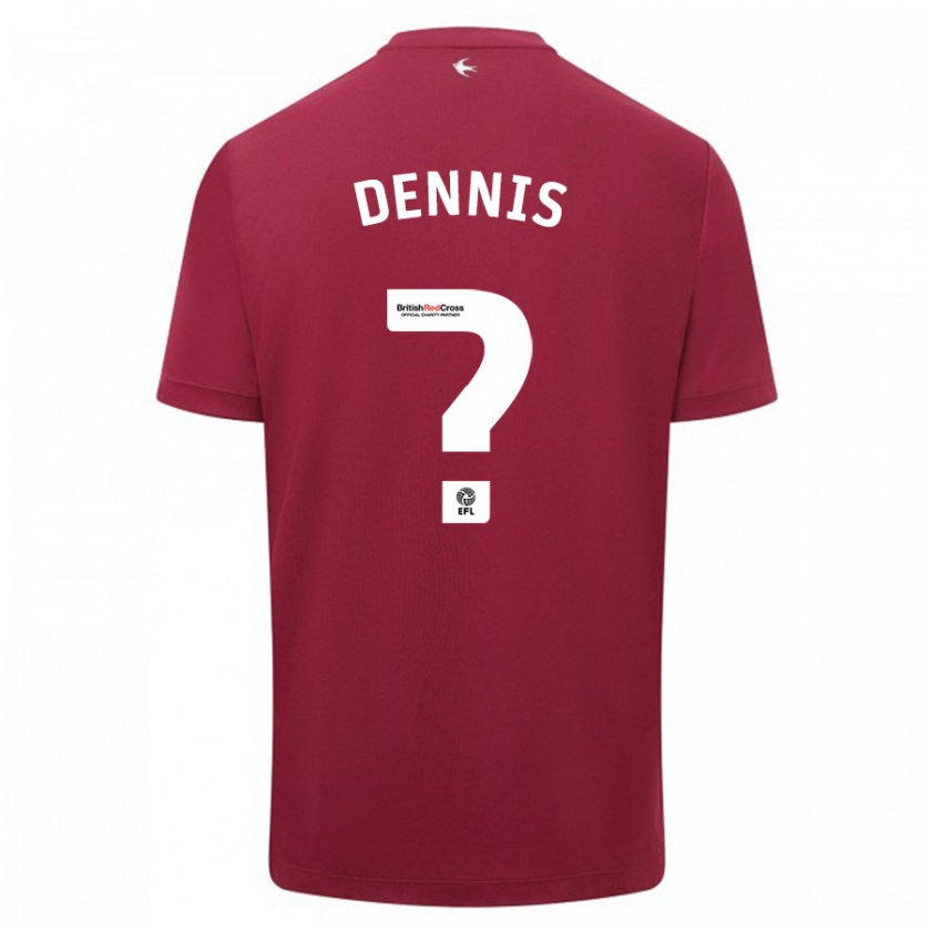 Kandiny Enfant Maillot Jake Dennis #0 Rouge Tenues Extérieur 2023/24 T-Shirt