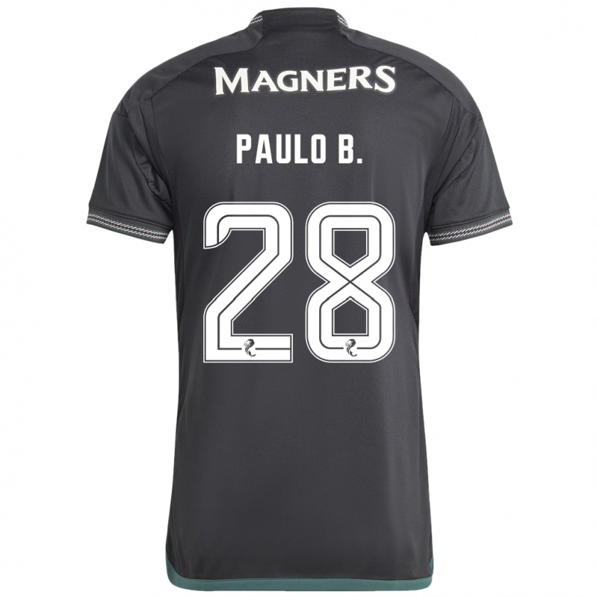 Kandiny Enfant Maillot Paulo Bernardo #28 Noir Tenues Extérieur 2023/24 T-Shirt