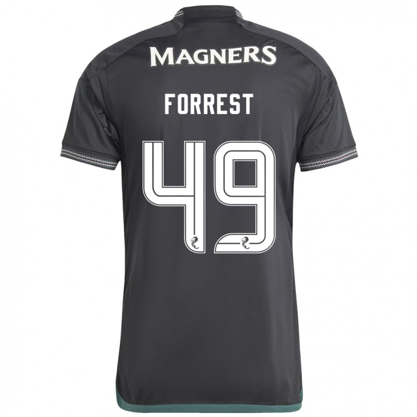 Kandiny Enfant Maillot James Forrest #49 Noir Tenues Extérieur 2023/24 T-Shirt