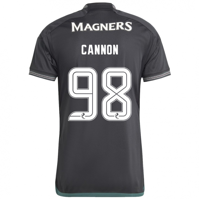 Kandiny Enfant Maillot Aidan Cannon #98 Noir Tenues Extérieur 2023/24 T-Shirt