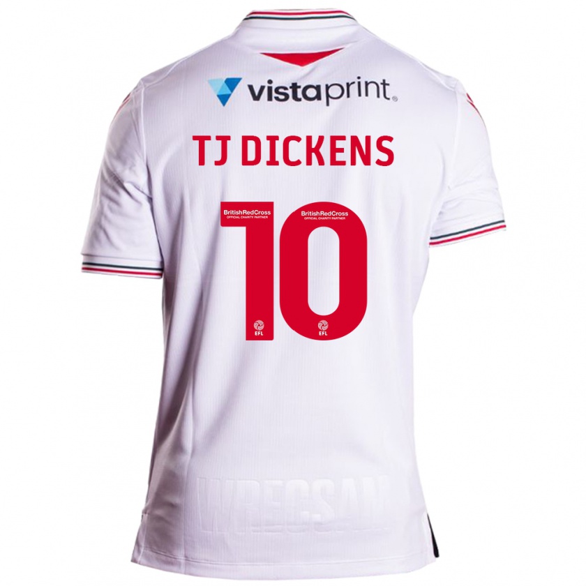 Kandiny Enfant Maillot Tonicha Tj Dickens #10 Blanc Tenues Extérieur 2023/24 T-Shirt