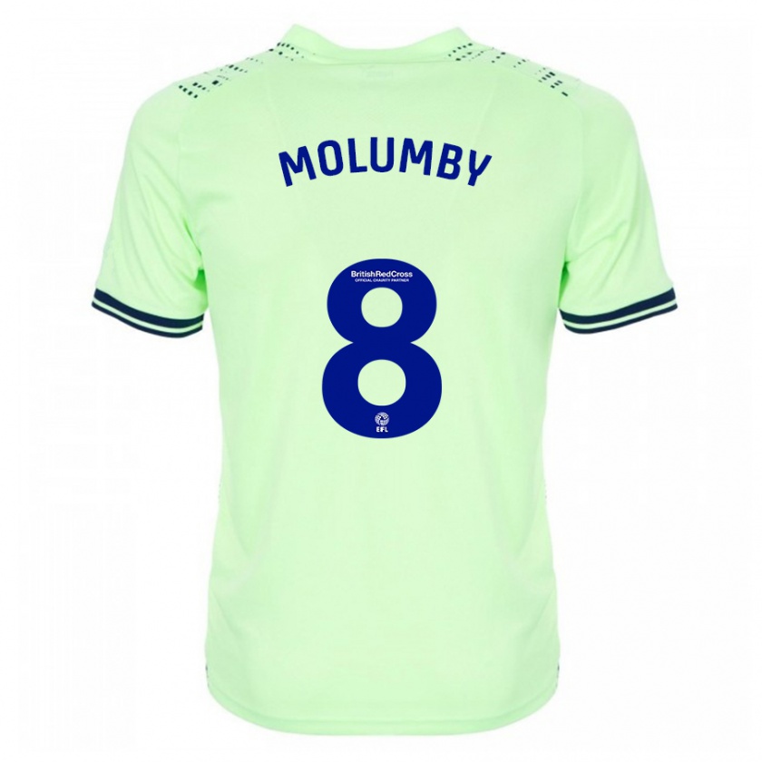 Kandiny Enfant Maillot Jayson Molumby #8 Marin Tenues Extérieur 2023/24 T-Shirt