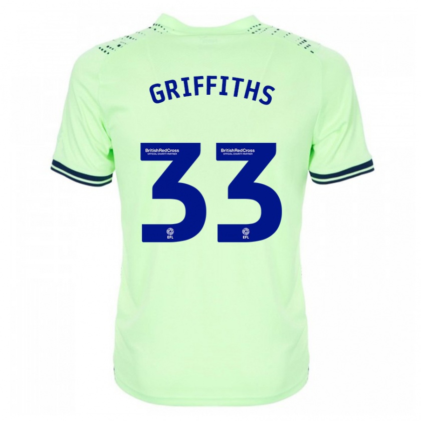 Kandiny Enfant Maillot Josh Griffiths #33 Marin Tenues Extérieur 2023/24 T-Shirt