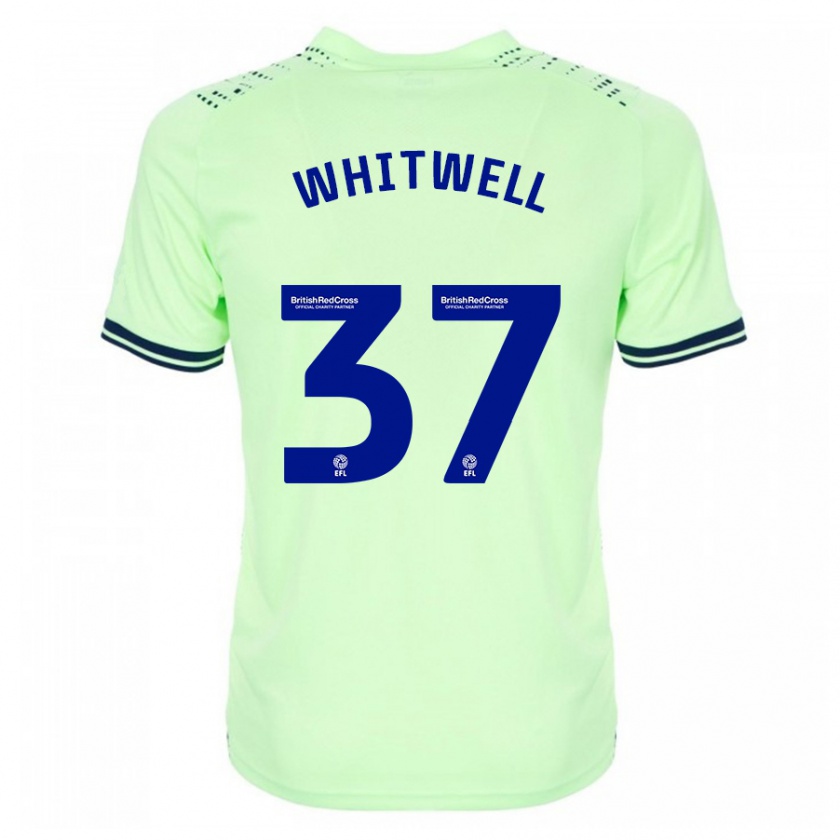 Kandiny Enfant Maillot Harry Whitwell #37 Marin Tenues Extérieur 2023/24 T-Shirt