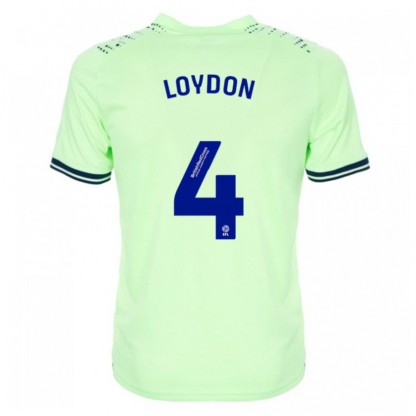 Kandiny Enfant Maillot Abi Loydon #4 Marin Tenues Extérieur 2023/24 T-Shirt