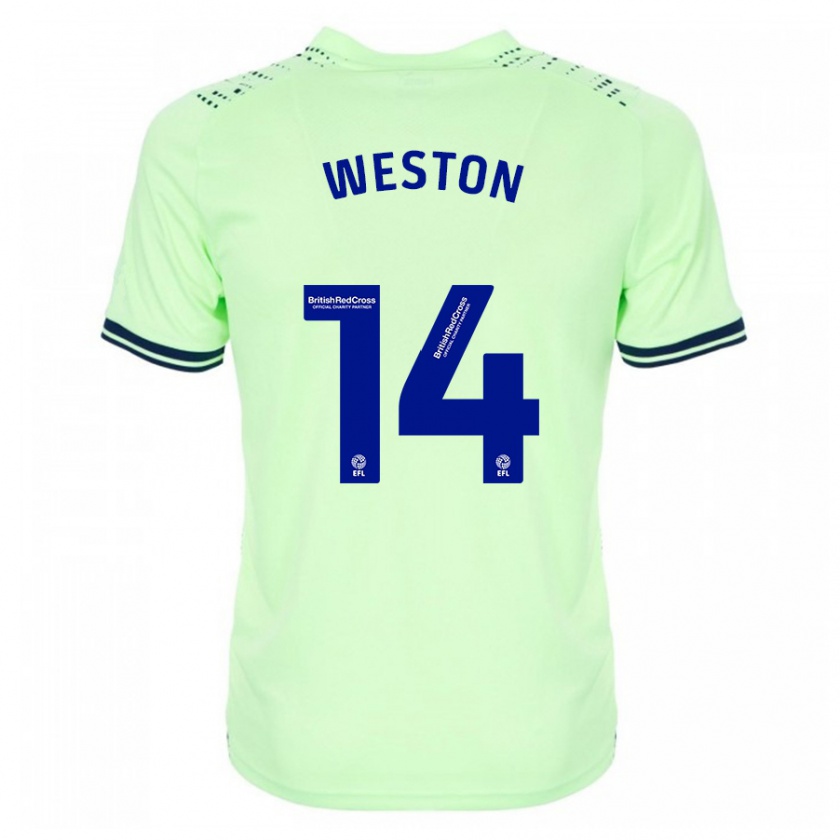 Kandiny Enfant Maillot Steph Weston #14 Marin Tenues Extérieur 2023/24 T-Shirt