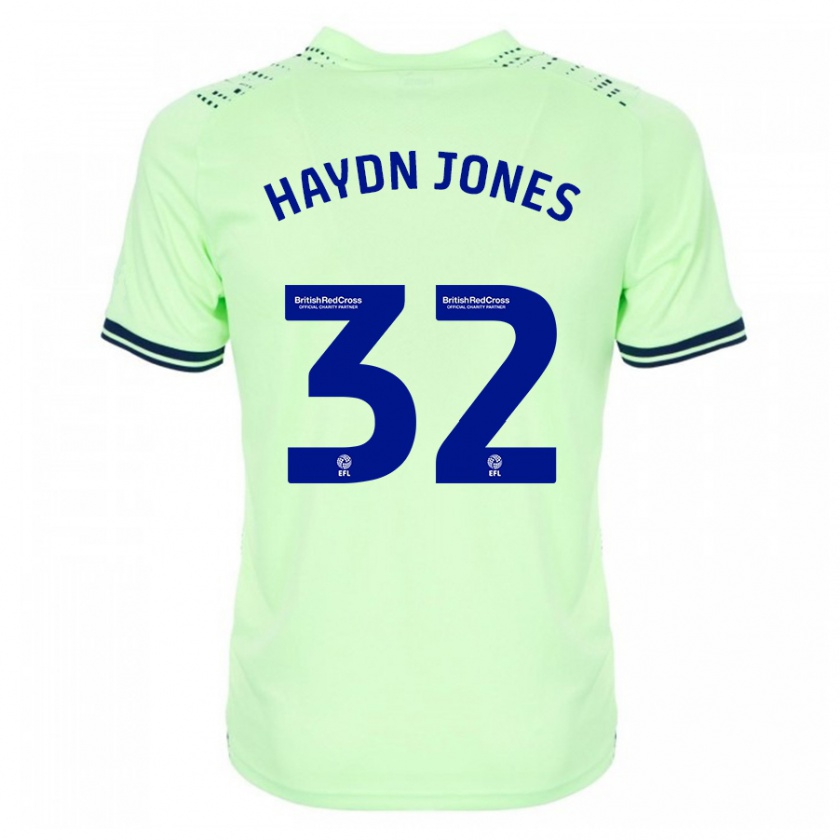 Kandiny Enfant Maillot Mackenzie Haydn-Jones #32 Marin Tenues Extérieur 2023/24 T-Shirt