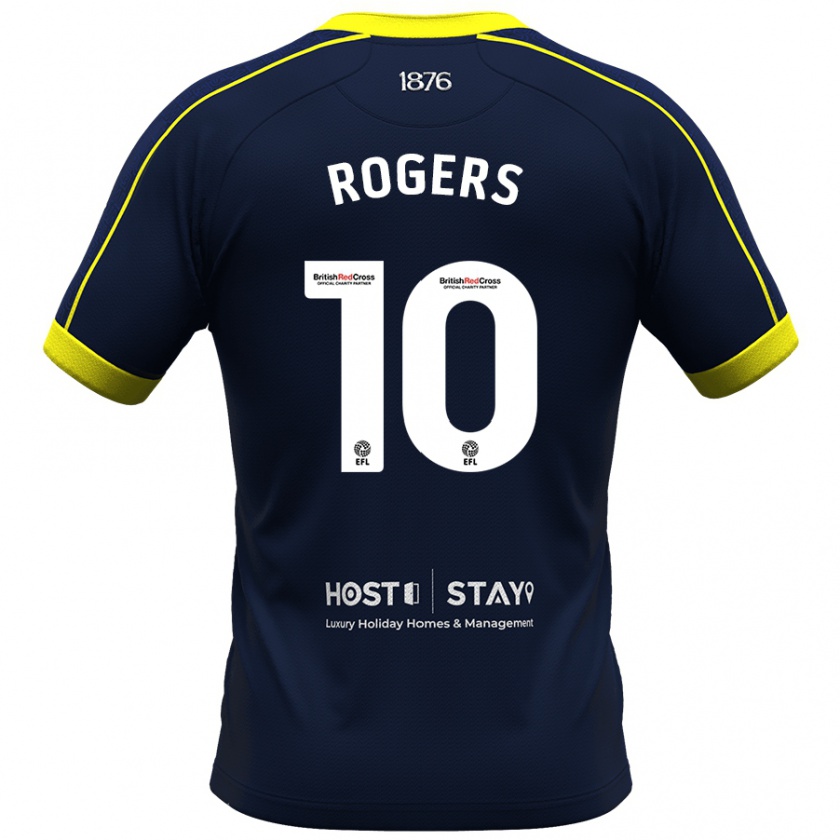 Kandiny Enfant Maillot Morgan Rogers #10 Marin Tenues Extérieur 2023/24 T-Shirt