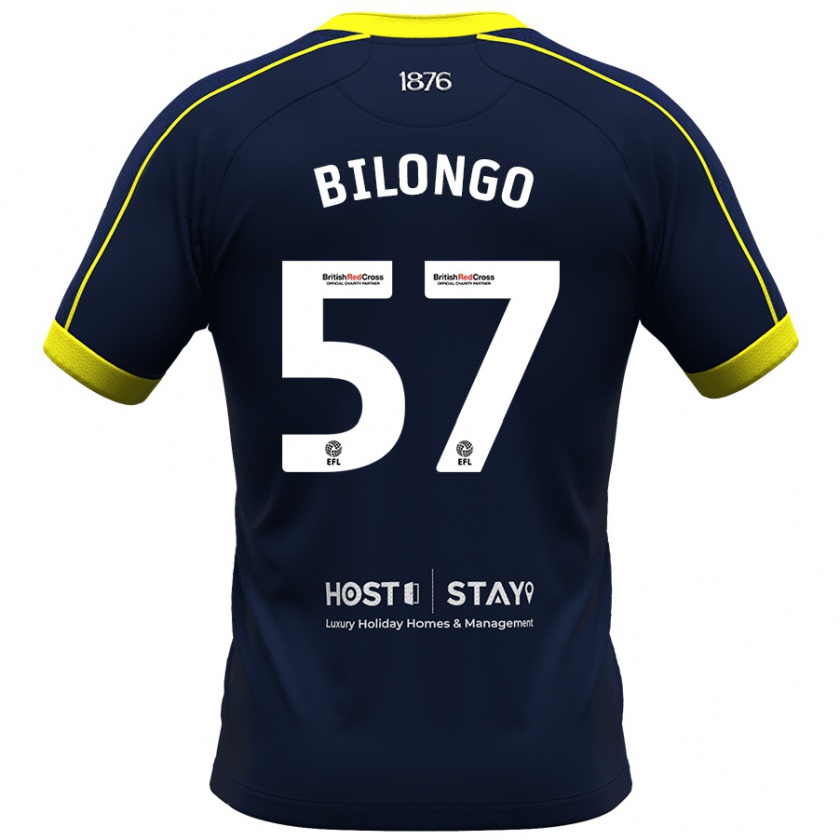 Kandiny Enfant Maillot Bryant Bilongo #57 Marin Tenues Extérieur 2023/24 T-Shirt