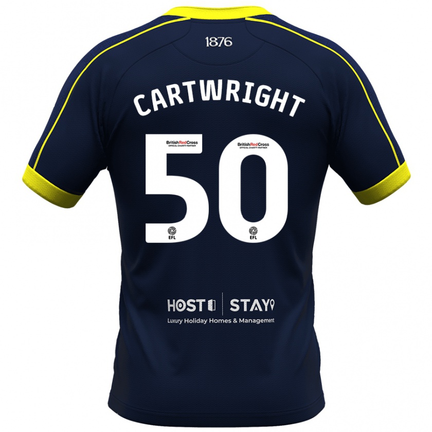 Kandiny Enfant Maillot Fin Cartwright #50 Marin Tenues Extérieur 2023/24 T-Shirt