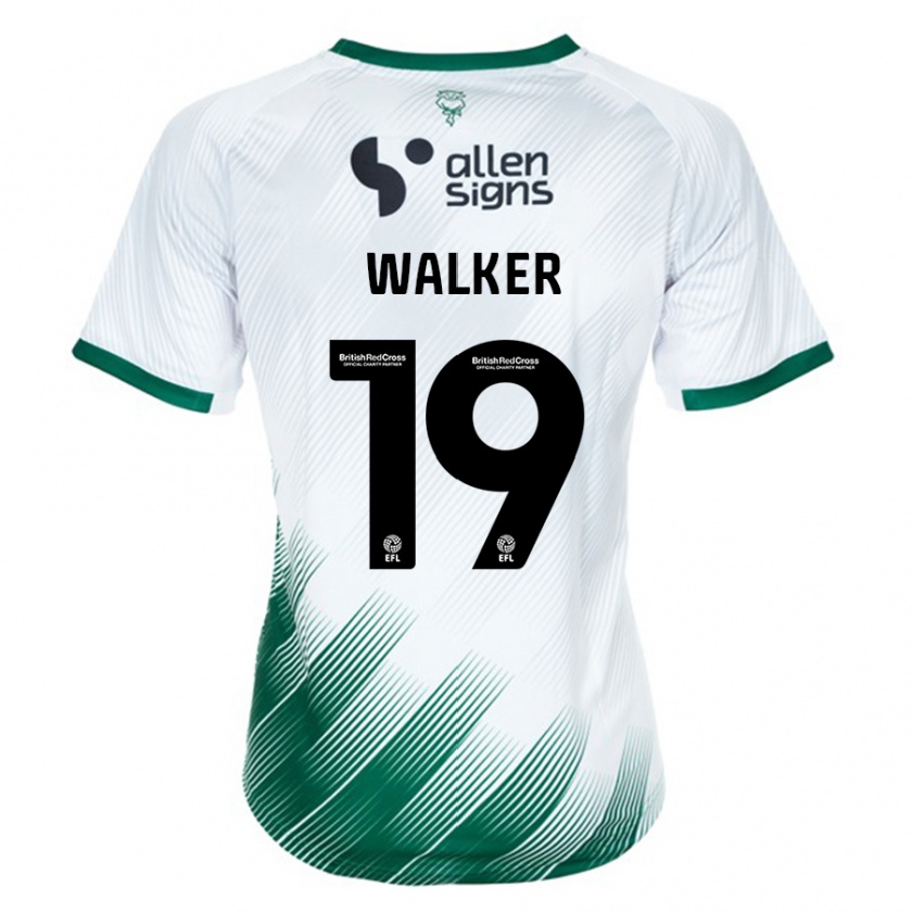 Kandiny Enfant Maillot Tyler Walker #19 Blanc Tenues Extérieur 2023/24 T-Shirt