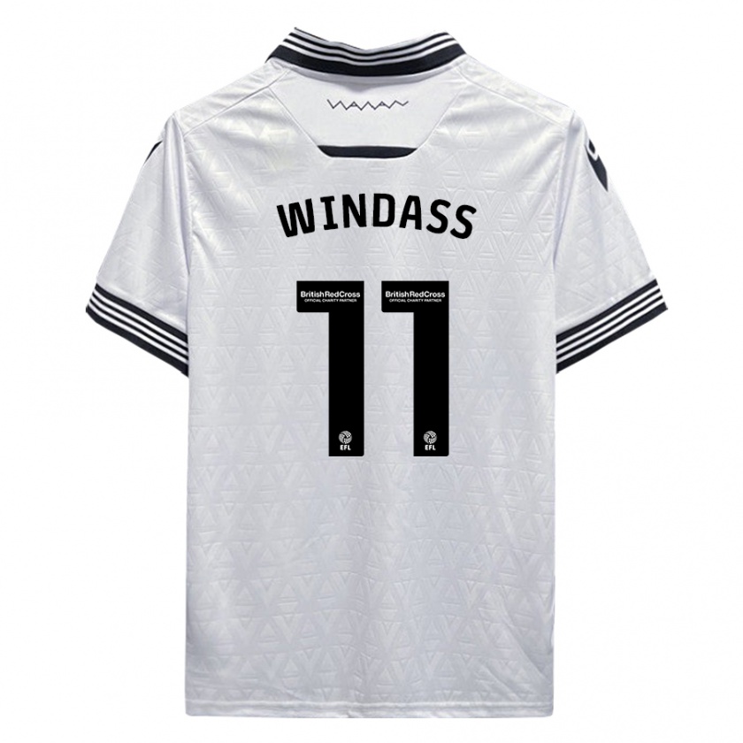 Kandiny Enfant Maillot Josh Windass #11 Blanc Tenues Extérieur 2023/24 T-Shirt