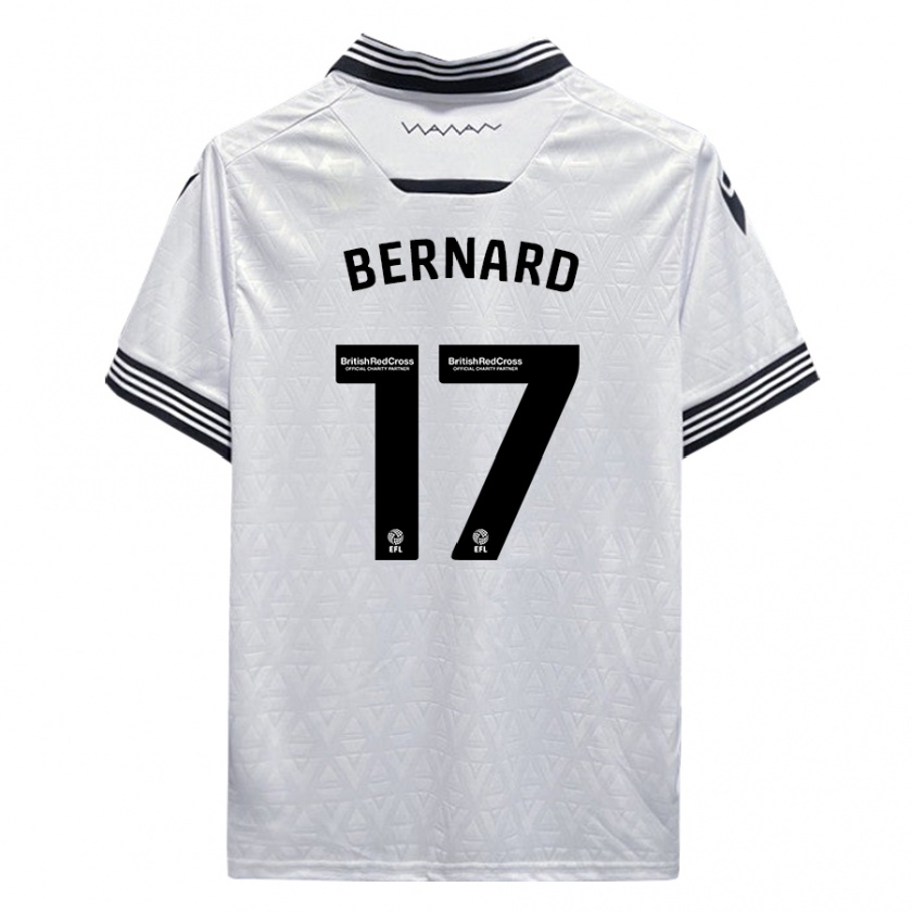 Kandiny Enfant Maillot Di'shon Bernard #17 Blanc Tenues Extérieur 2023/24 T-Shirt