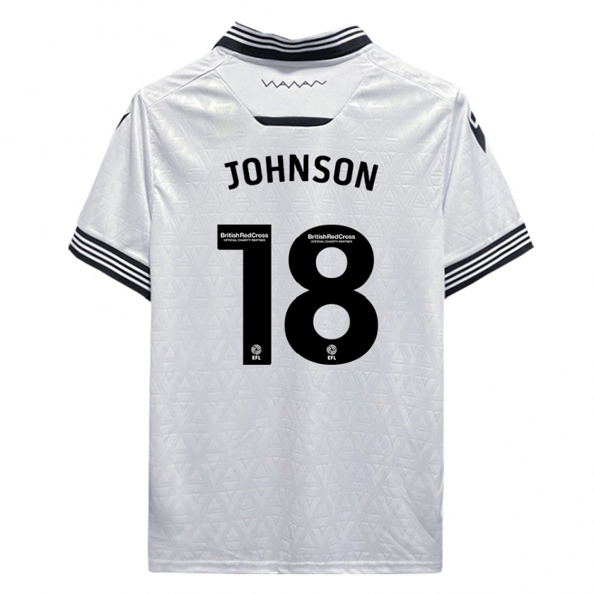 Kandiny Enfant Maillot Marvin Johnson #18 Blanc Tenues Extérieur 2023/24 T-Shirt