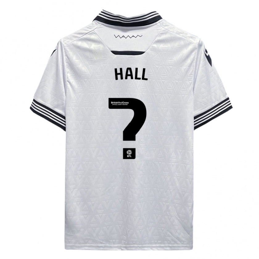 Kandiny Enfant Maillot Jack Hall #0 Blanc Tenues Extérieur 2023/24 T-Shirt