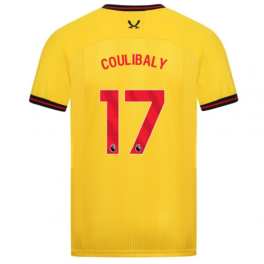 Kandiny Enfant Maillot Ismaila Coulibaly #17 Jaune Tenues Extérieur 2023/24 T-Shirt